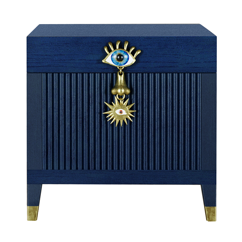 Сундук Eye Elsa Dreams Blue Синий Золотой Сундук Eye Elsa Dreams Blue Синий Золотой в Новосибирске | Loft Concept