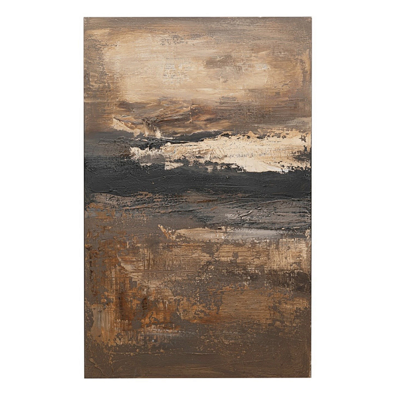 Картина DUSTY HORIZON Бежевый Коричневый Черный в Новосибирске | Loft Concept 