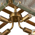 Потолочный светильник квадратный из толстого литого стекла Cast Glass варинант исполнения - 3 | Loft Concept в Новосибирске