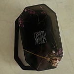 Шкатулка из эпоксидной смолы с цветами черная Epoxy Resin Pink Flowers Box Black варинант исполнения - 2 | Loft Concept в Новосибирске