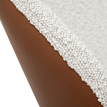 Стул мягкий с обивкой из рогожки и экокожи Contrasting Performance варинант исполнения - 4 | Loft Concept в Новосибирске