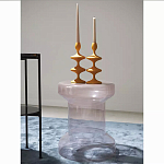 Кофейный столик стеклянный Elegant Lilac Glass Model варинант исполнения - 2 | Loft Concept в Новосибирске