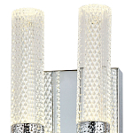 Бра с двумя плафонами Dew Drops Tube Duo Chrome Wall Lamp варинант исполнения - 3 | Loft Concept в Новосибирске