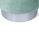 Пуф мятный велюр на металлическом основании Golden Belt варинант исполнения - 4 | Loft Concept в Новосибирске