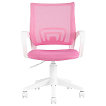Офисное кресло с основанием из белого пластика Desk chairs Pink варинант исполнения - 2 | Loft Concept в Новосибирске