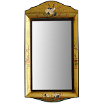 Зеркало в стиле Шинуазри ручная роспись Chinoiserie Golden Birds Mirror варинант исполнения - 1 | Loft Concept в Новосибирске