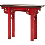 Деревянная консоль в китайском стиле красная Tang Console Table варинант исполнения - 2 | Loft Concept в Новосибирске