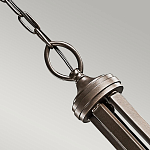 Люстра с белыми тканевыми абажурами в прозрачных стеклянных цилиндрах Kichler варинант исполнения - 19 | Loft Concept в Новосибирске