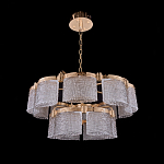 Люстра двухъярусная с текстурными овальными абажурами Splendor Palace Style варинант исполнения - 3 | Loft Concept в Новосибирске
