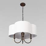 Люстра с белым текстильным абажуром Vitorino  варинант исполнения - 4 | Loft Concept в Новосибирске