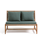 Садовый 2-х местный диван с каркасом из акации Green варинант исполнения - 6 | Loft Concept в Новосибирске