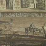 Обои ручная роспись Monuments of Paris Eau Forte on antique scenic Xuan paper варинант исполнения - 3 | Loft Concept в Новосибирске