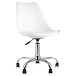 Офисный стул на металлическом основании EGGERY White варинант исполнения - 1 | Loft Concept в Новосибирске