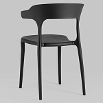 Черный стул из прочного PP-пластика JORIS варинант исполнения - 4 | Loft Concept в Новосибирске