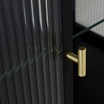 Сервант двухдверный с рифленым стеклом The Keeper варинант исполнения - 4 | Loft Concept в Новосибирске