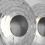 Бра из трех стеклянных фактурных дисков Eyepiece варинант исполнения - 6 | Loft Concept в Новосибирске