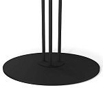 Стол журнальный с круглой бело-голубой столешницей из стекла White and Blue Marble варинант исполнения - 4 | Loft Concept в Новосибирске