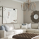 Люстра с состаренными резными элементами Big Graceful Profile варинант исполнения - 5 | Loft Concept в Новосибирске