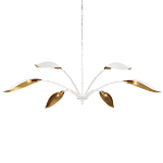 Люстра белая с плафонами в виде лепестков Delicate Flower варинант исполнения - 3 | Loft Concept в Новосибирске