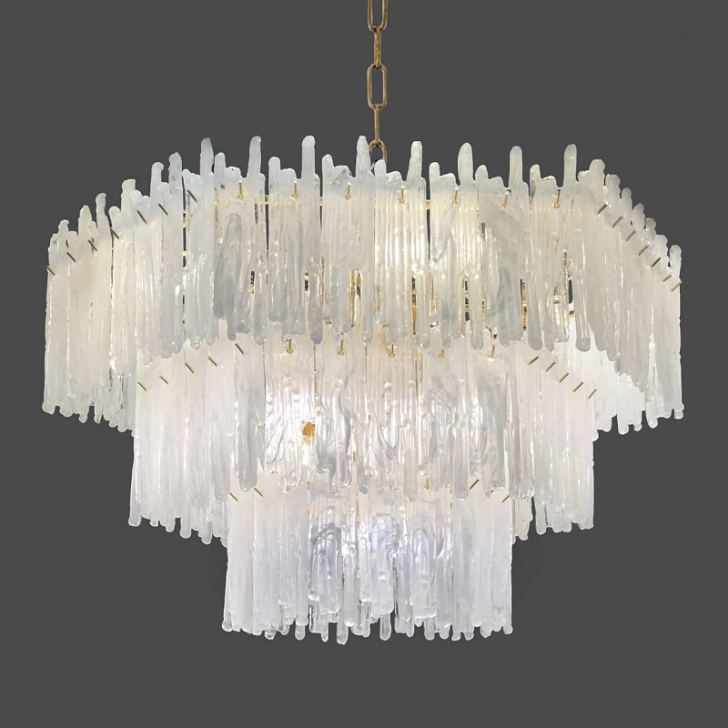 Люстра Snow Queen Chandelier Золотой Белый в Новосибирске | Loft Concept 