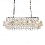 Люстра овальной формы хрустальная в неоклассическом стиле Majesty варинант исполнения - 6 | Loft Concept в Новосибирске