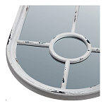 Зеркало-окно с арочным силуэтом в венецианском стиле Venetian White Mirror варинант исполнения - 2 | Loft Concept в Новосибирске