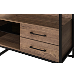 Стеллаж под TV в стиле лофт с открытыми полками и ящиками Urban Style Space варинант исполнения - 3 | Loft Concept в Новосибирске