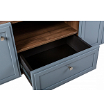 ТВ-тумба серая из массива бука с 2-мя дверками и ящиком Wenge Light варинант исполнения - 6 | Loft Concept в Новосибирске