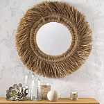 Зеркало из ротанга и сизаля WICKER MIRROR 100 варинант исполнения - 3 | Loft Concept в Новосибирске