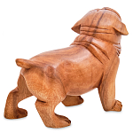 Статуэтка деревянная в виде собаки Balinese Dog варинант исполнения - 2 | Loft Concept в Новосибирске