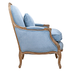 Кресло Ava Classical Armchair light blue velour варинант исполнения - 2 | Loft Concept в Новосибирске