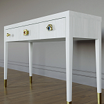 Дизайнерский Письменный стол Elsa Dreams White с тремя ящиками варинант исполнения - 2 | Loft Concept в Новосибирске