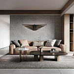 Люстра в виде распахнутых крыльев из тонких металлических планок Flight of Freedom варинант исполнения - 8 | Loft Concept в Новосибирске