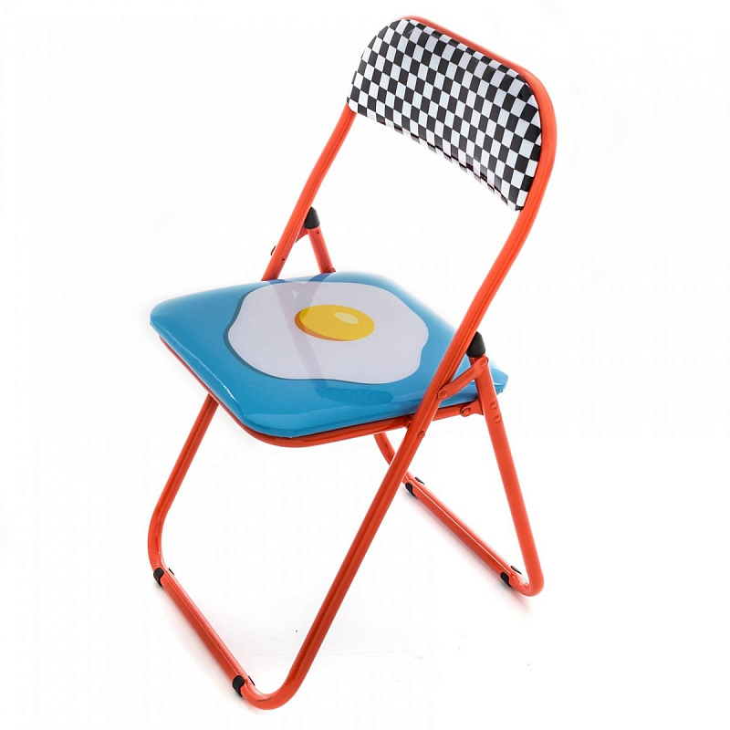 Стул Seletti Folding Chair Egg Мульти Красный в Новосибирске | Loft Concept 