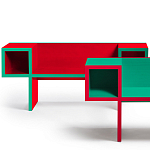 Дизайнерская разноцветная скамья Canton Bench варинант исполнения - 2 | Loft Concept в Новосибирске