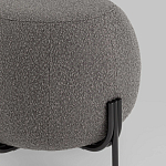 Пуф в ткани букле темно-серого цвета Pikelet варинант исполнения - 3 | Loft Concept в Новосибирске
