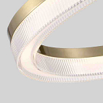 Люстра подвесная круглая светодиодная с золотым каркасом Ring Horizontal варинант исполнения - 2 | Loft Concept в Новосибирске