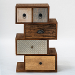 Тумба необычной формы с выдвижными ящиками Shift варинант исполнения - 2 | Loft Concept в Новосибирске