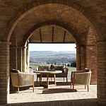 Дизайнерский уличный диван из массива дерева BOBOLI Sofa варинант исполнения - 2 | Loft Concept в Новосибирске