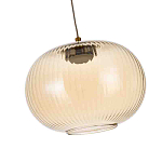 Подвесной светильник с янтарным рифленым стеклянным плафоном Ferm Living варинант исполнения - 5 | Loft Concept в Новосибирске