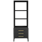 Этажерка Primo с ящиками шпон Черный дуб варинант исполнения - 1 | Loft Concept в Новосибирске