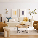 Журнальный стол с круглой деревянной столешницей Urban Style Space варинант исполнения - 4 | Loft Concept в Новосибирске