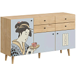 Буфет с принтом на дверцах Elise Cupboard варинант исполнения - 8 | Loft Concept в Новосибирске