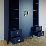 Большой шкаф с витриной Elsa Dreams Blue варинант исполнения - 2 | Loft Concept в Новосибирске