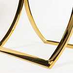 Кофейный столик на подстолье золотого цвета Noelle варинант исполнения - 5 | Loft Concept в Новосибирске