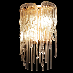 Бра с эффектом стекающего стекла и прозрачными трубками Textured Glass варинант исполнения - 5 | Loft Concept в Новосибирске