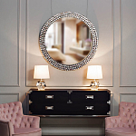 Настольная лампа с кремовым абажуром на граненном основании Crystal Facets варинант исполнения - 2 | Loft Concept в Новосибирске