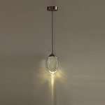 Подвесной светильник с плафоном в форме капли Crystal Transparent Drop варинант исполнения - 5 | Loft Concept в Новосибирске