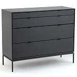 Комод из металла и кожи Guarin Chest of Drawers варинант исполнения - 1 | Loft Concept в Новосибирске