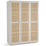 Шкаф с тремя дверцами из плетеного ротанга Tomio Wicker Furniture варинант исполнения - 2 | Loft Concept в Новосибирске